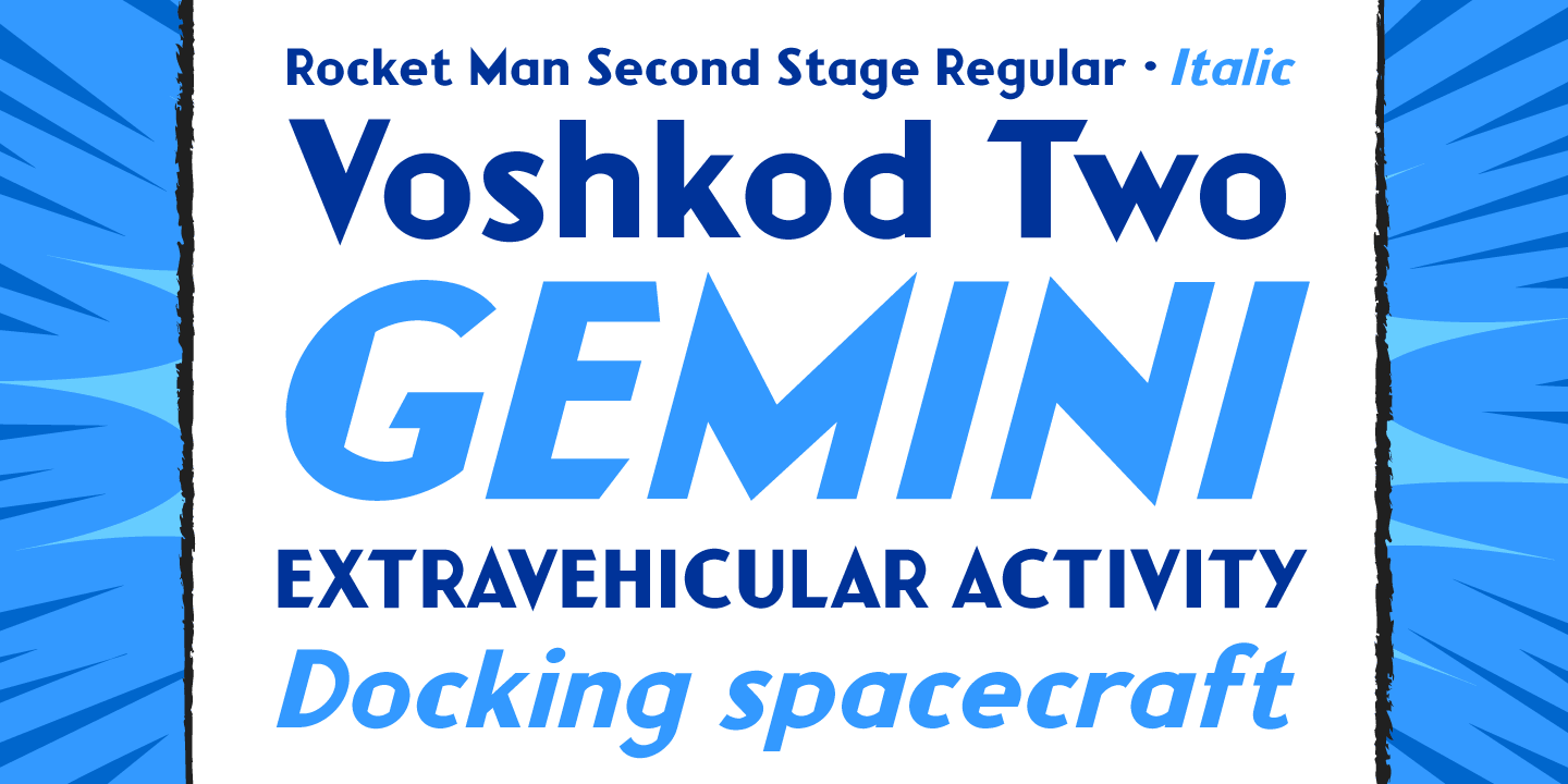 Rocket Man Font Poster #1
