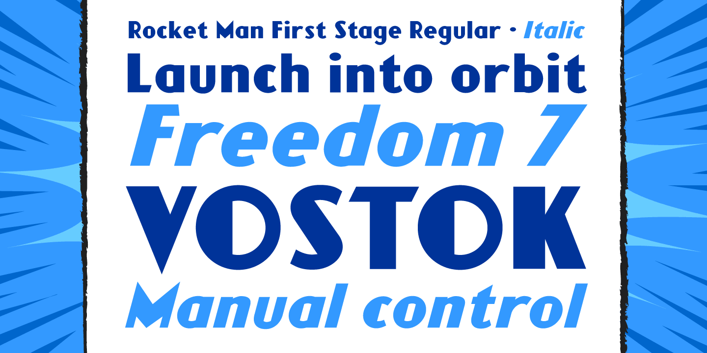 Rocket Man Font Poster #1