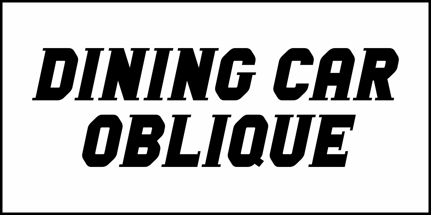 Dining Car Font Poster #4