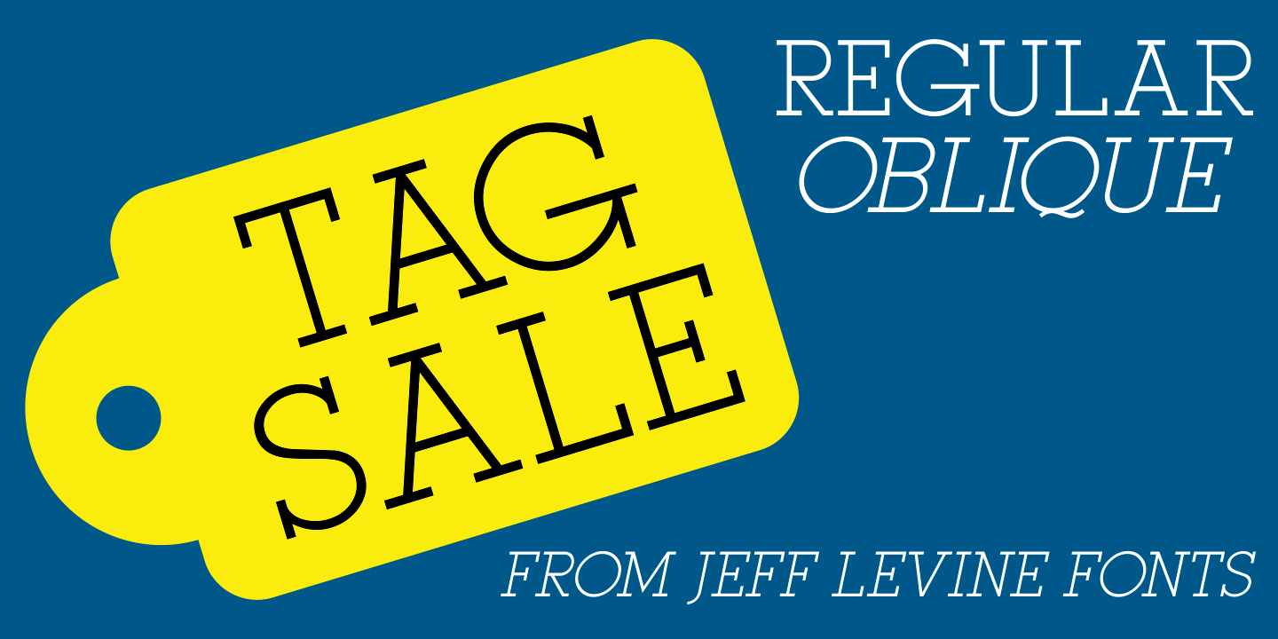 Tag Sale Font Family Poster