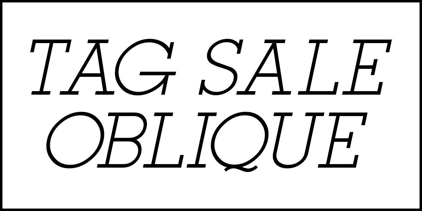 Tag Sale Font Poster #4