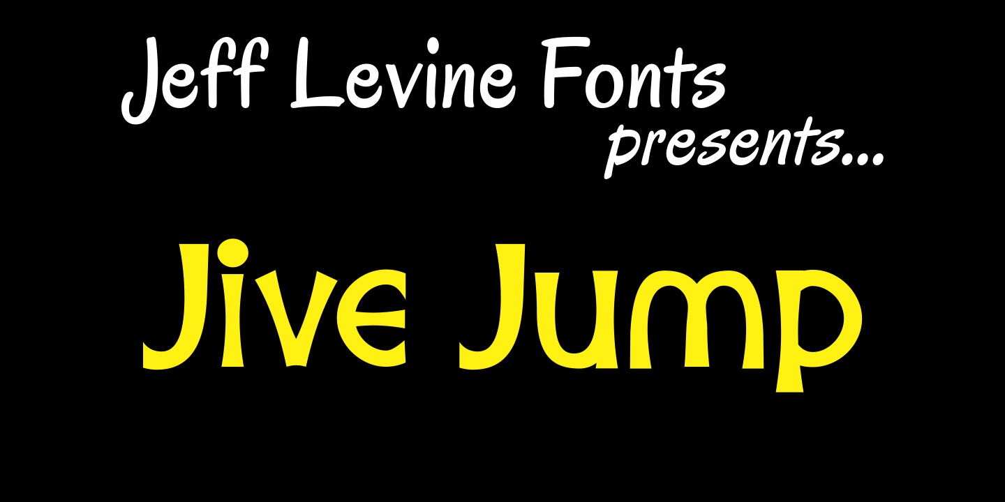 Jive Jump Font Poster #1