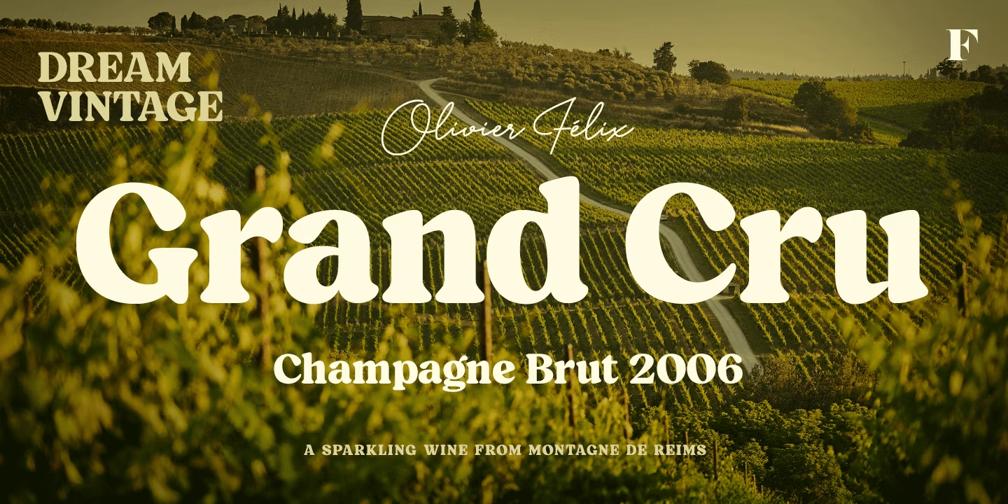 Blood Orange Bold Font Poster #1