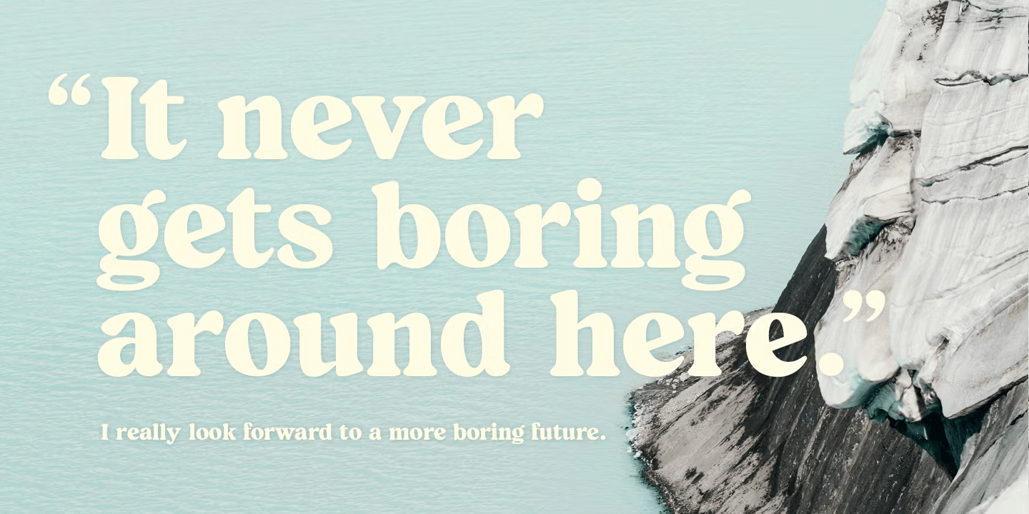 Blood Orange Bold Font Poster #1