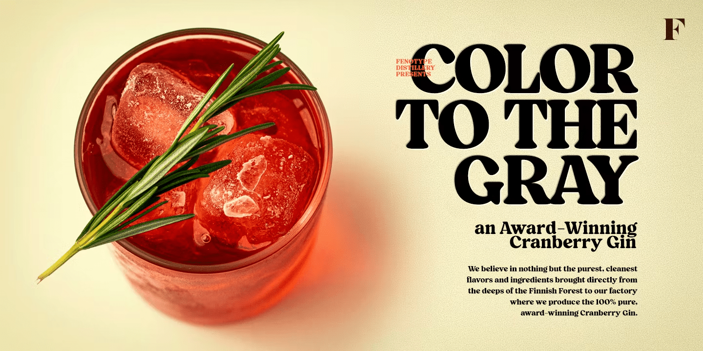 Blood Orange Bold Font Poster #1