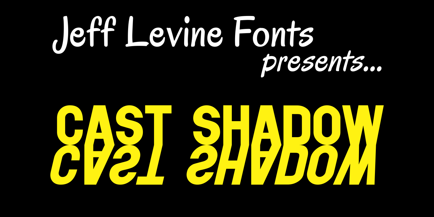 Cast Shadow Font Family Poster