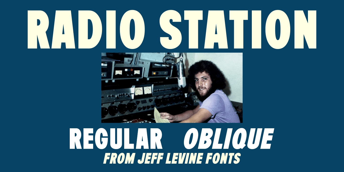 Radio Station Font Poster #1