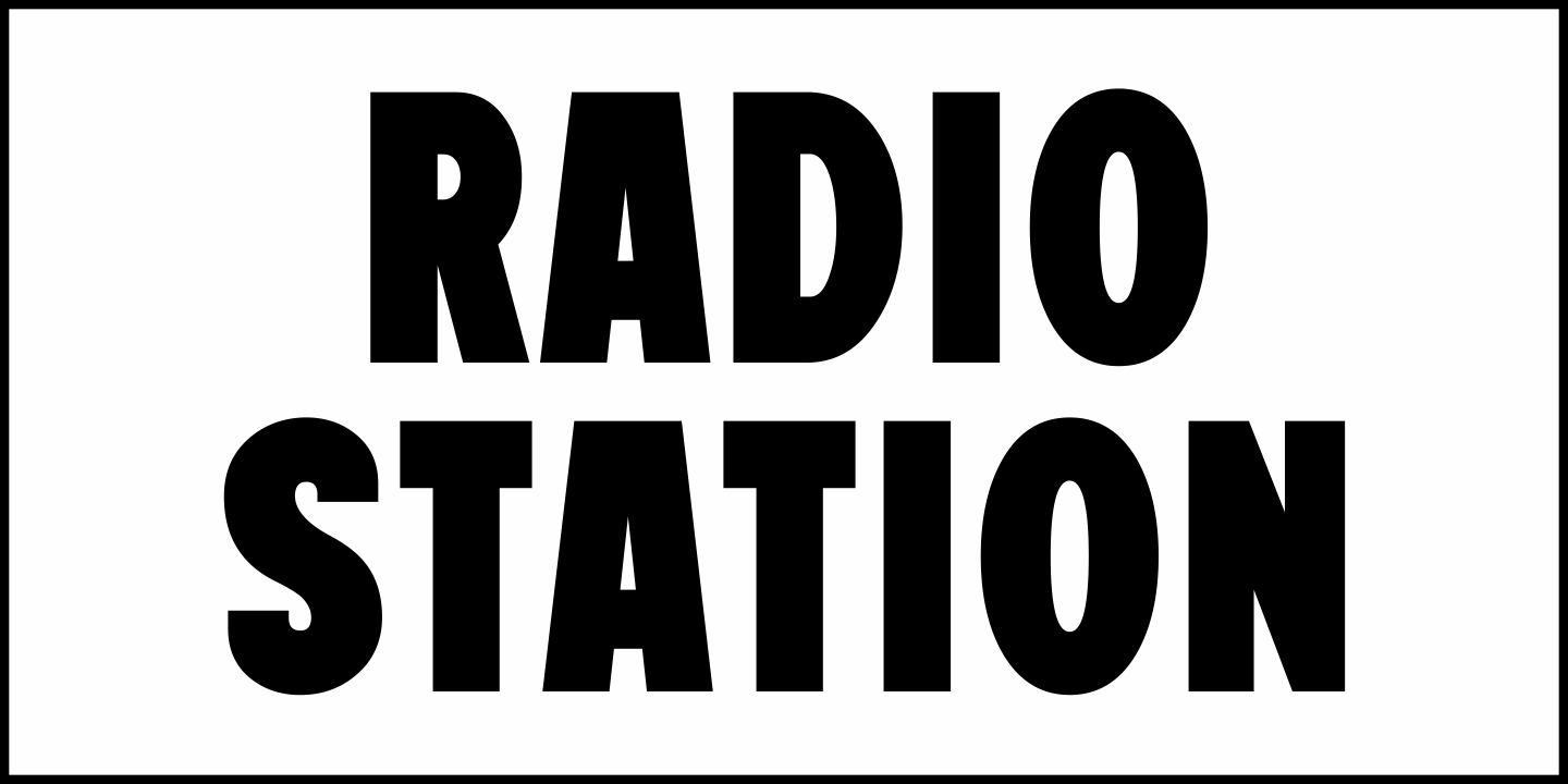 Radio Station Font Poster #1