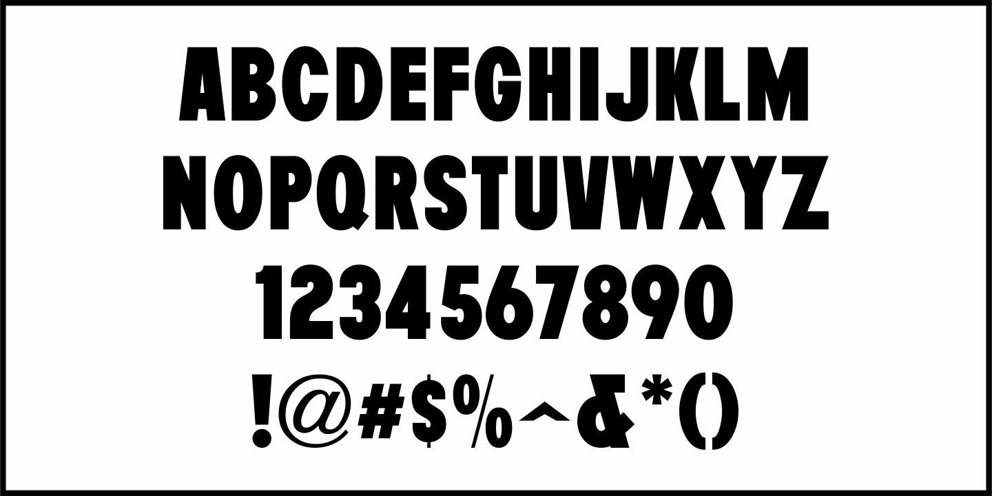 Radio Station Font Poster #1