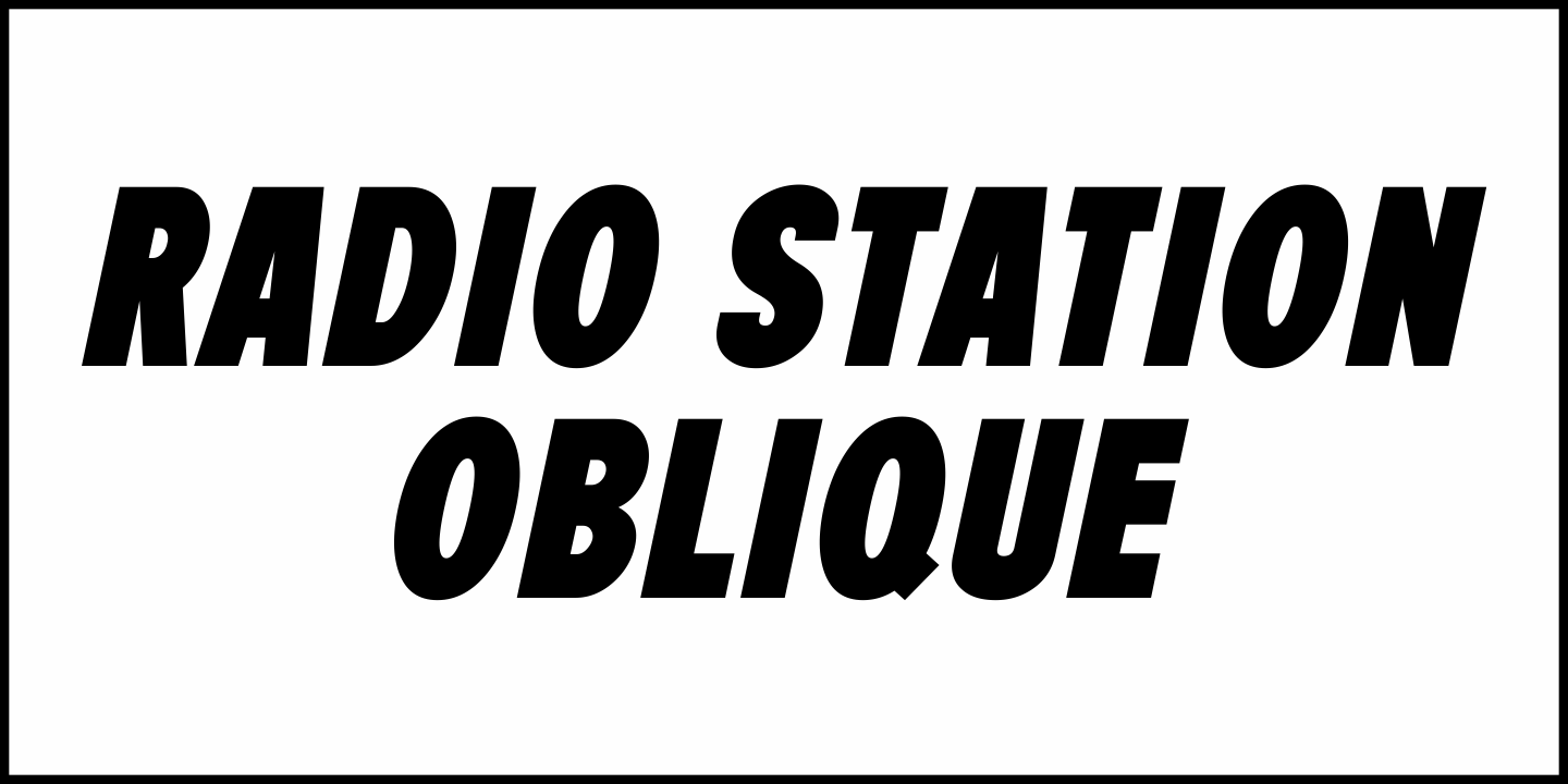 Radio Station Font Poster #1