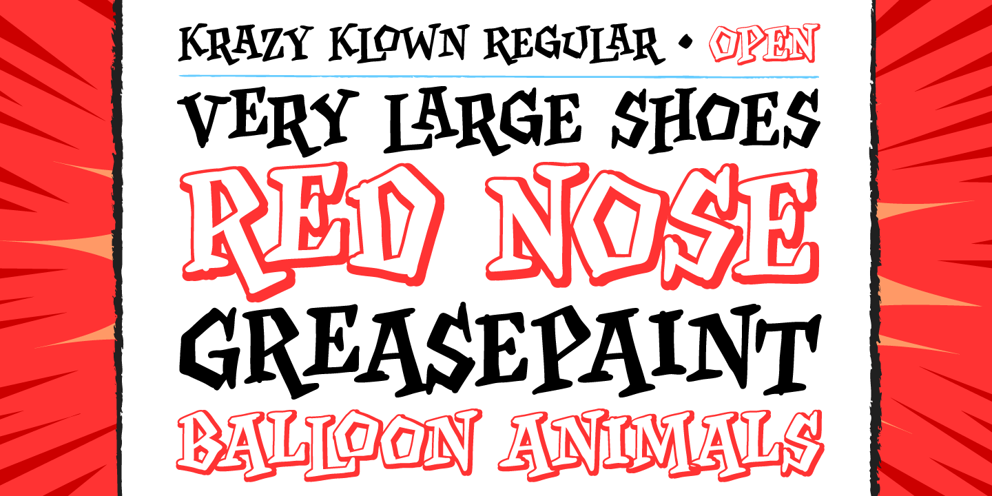 Krazy Klown Font Poster #1