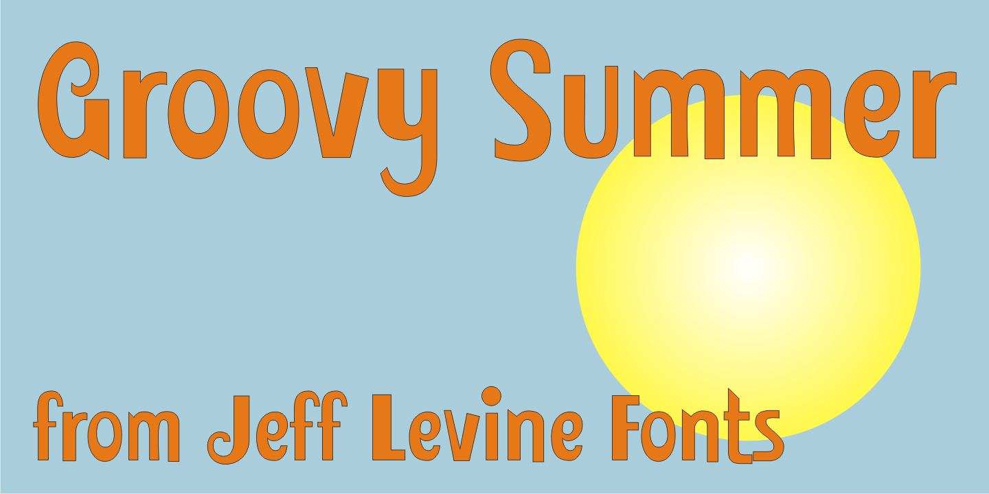 Groovy Summer Font Poster #1