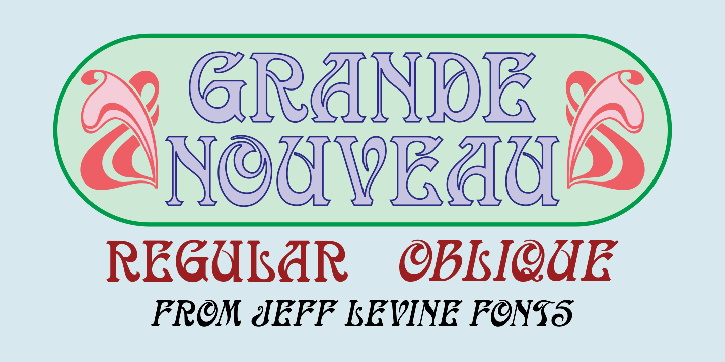 Grande Nouveau Font Poster #1