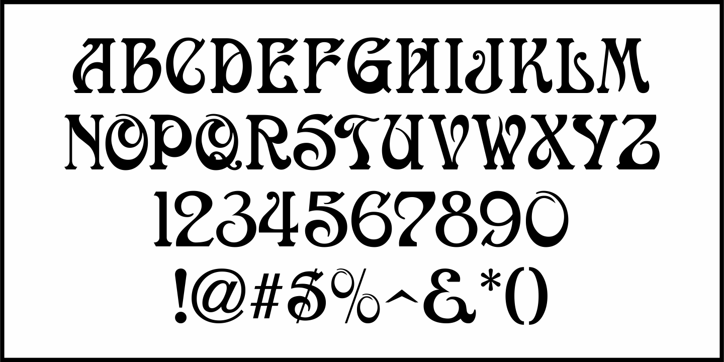 Grande Nouveau Font Poster #1