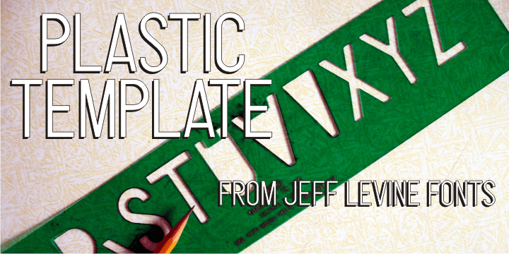 Plastic Template Font Poster #1