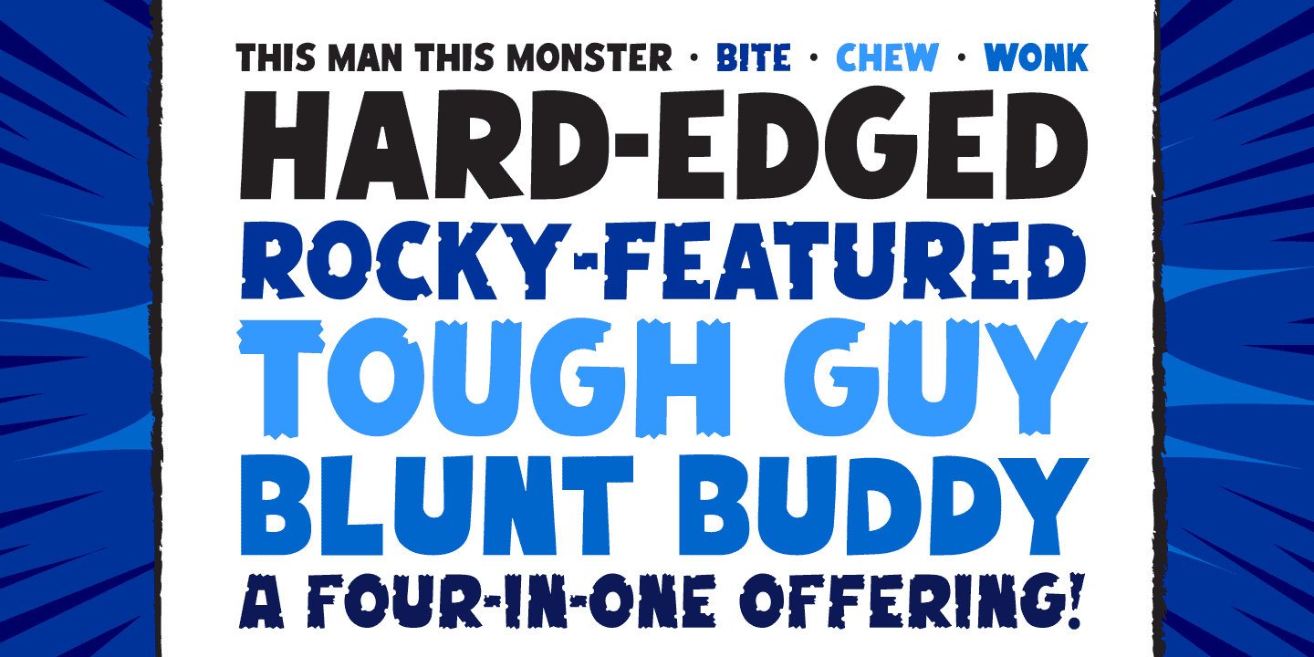 This Man This Monster Font Poster #1