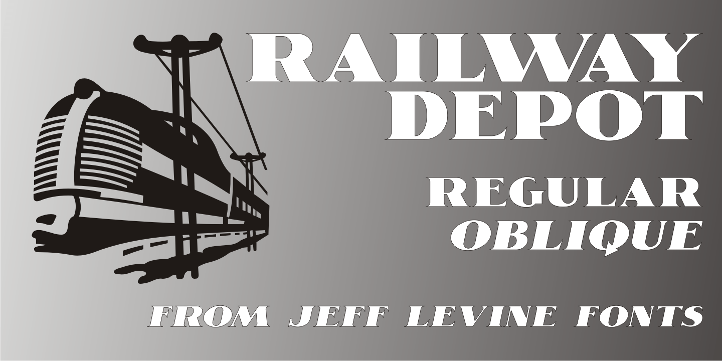 Railway Depot Font Family Poster