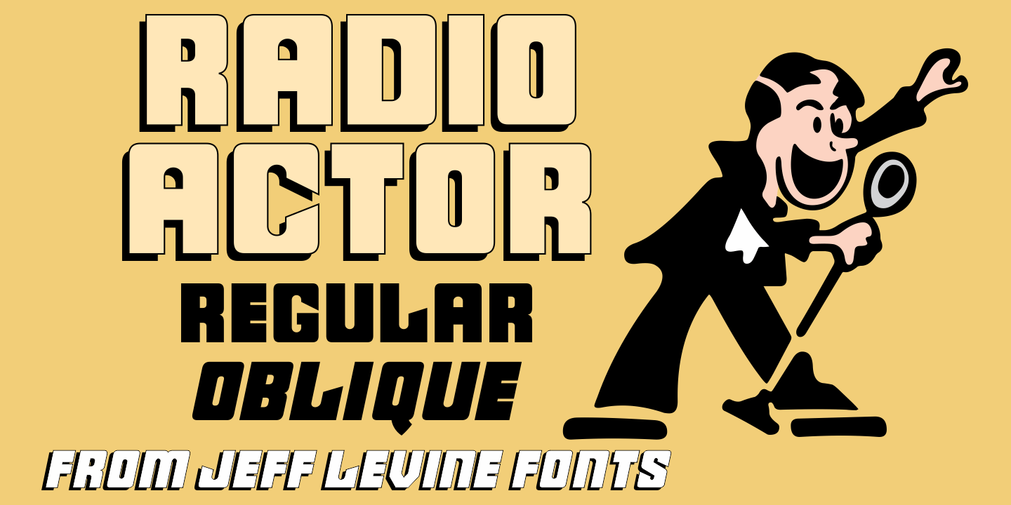 Radio Actor Font Family Poster