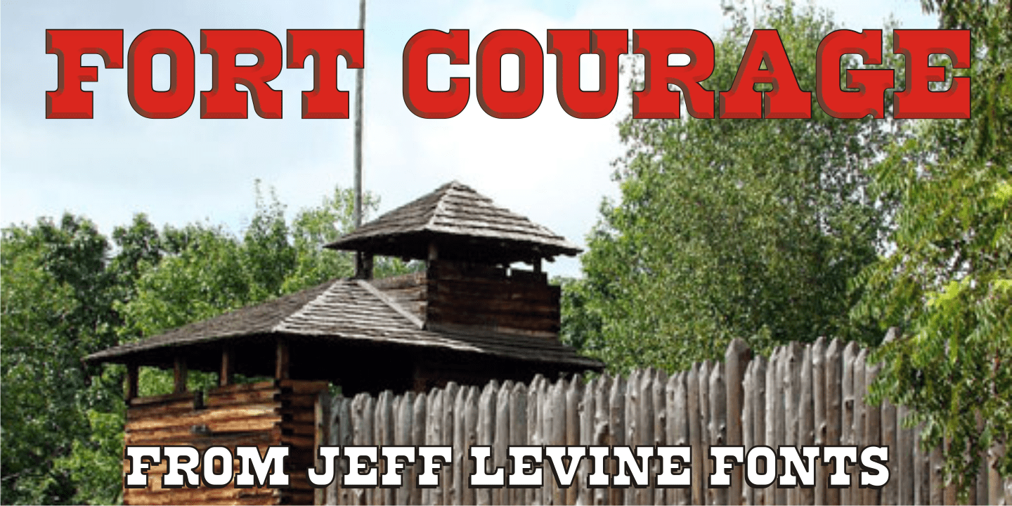 Fort Courage Font Family Poster