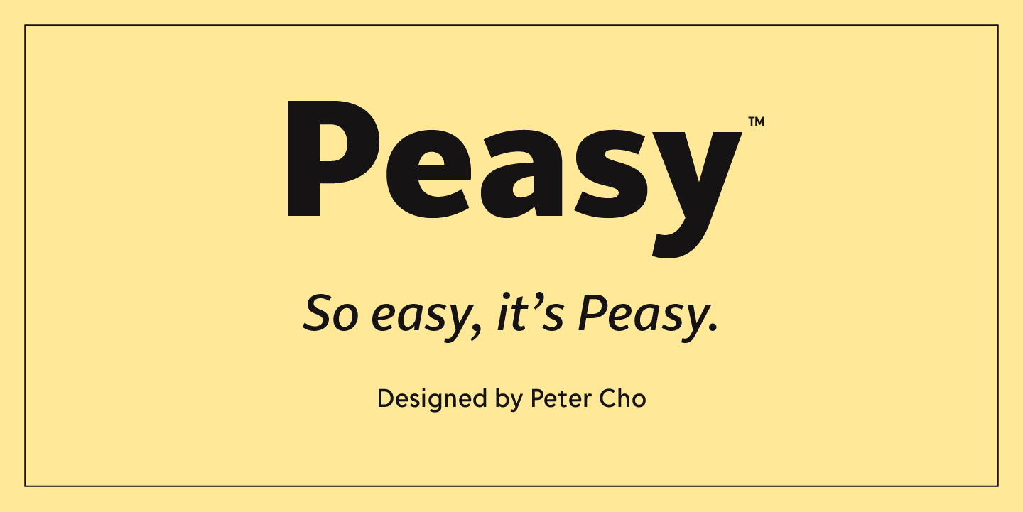 Peasy Poster