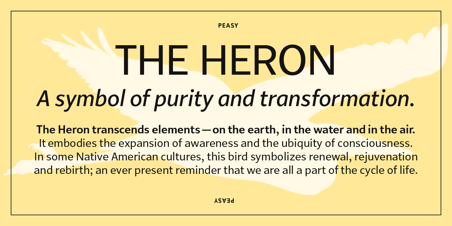 Peasy Font Poster #1