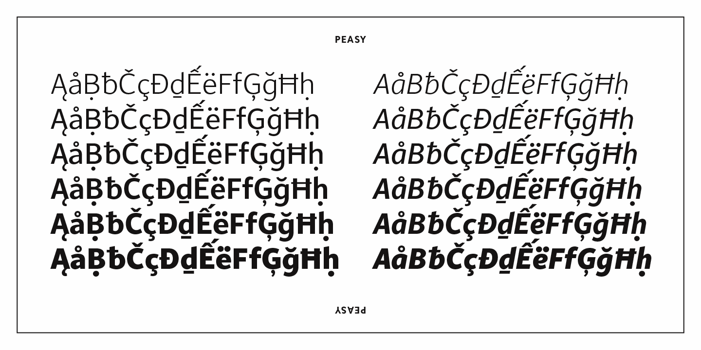 Peasy Font Poster #1