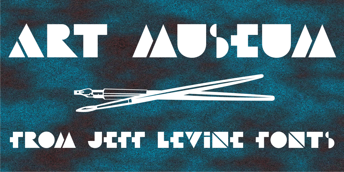 Art Museum Font Family Poster