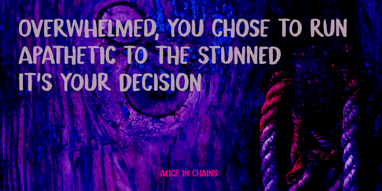 Rash Decision Font Poster #1