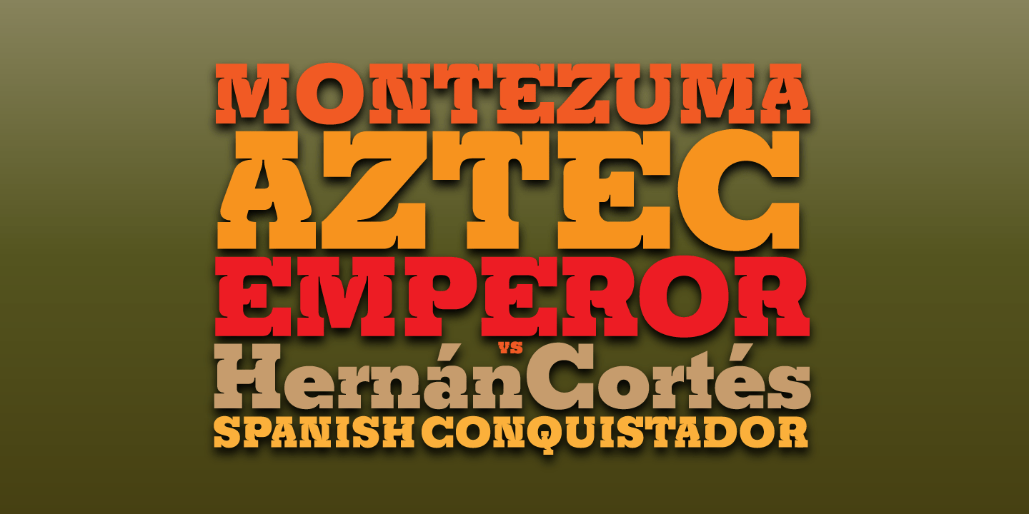 Churchward Montezuma Black Font Poster #1