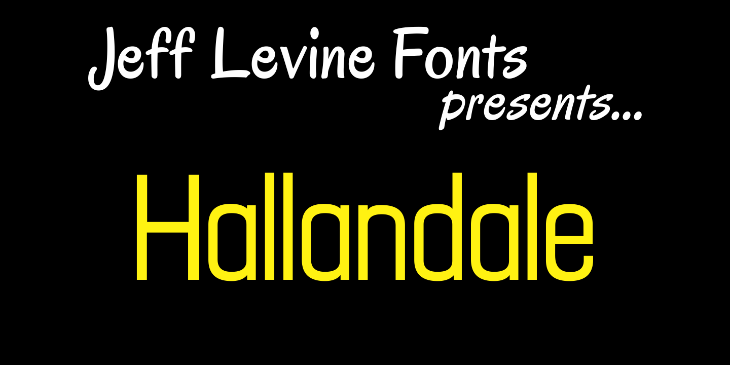 Hallandale Font Poster #1