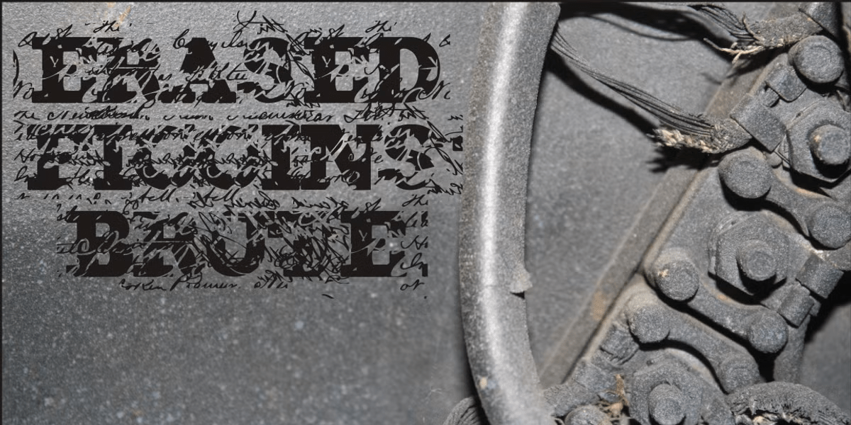 Erased Figgins Brute Font Poster #1