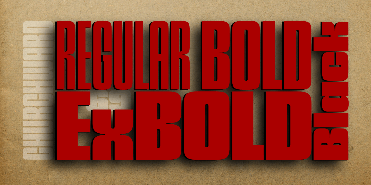 Churchward 69 Bold Font Poster #1