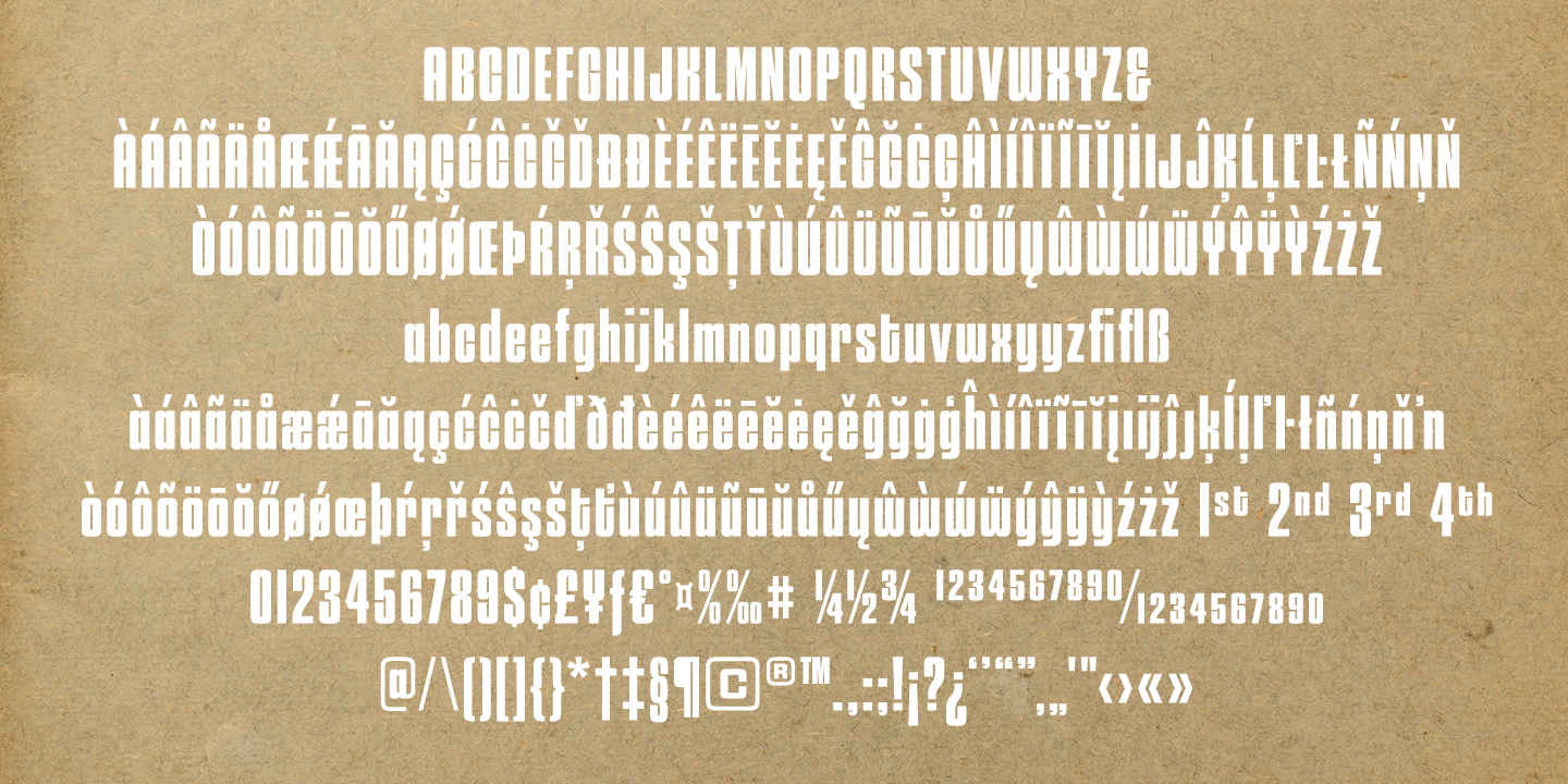 Churchward 69 Bold Font Poster #1