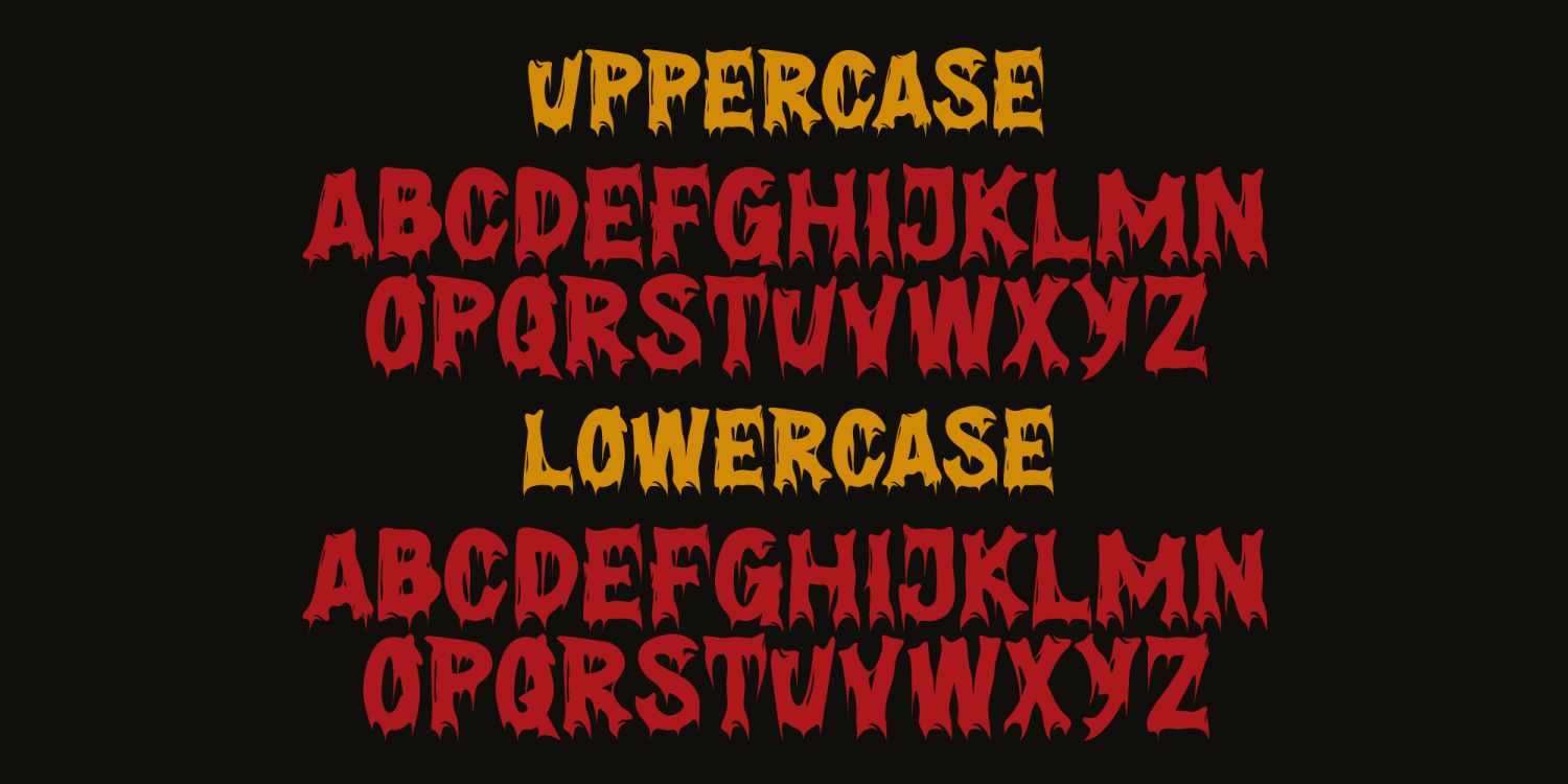 Shadows Fright Font Poster #1