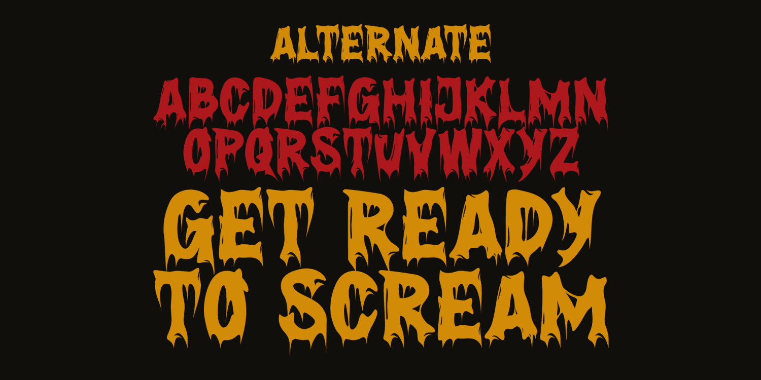 Shadows Fright Font Poster #1