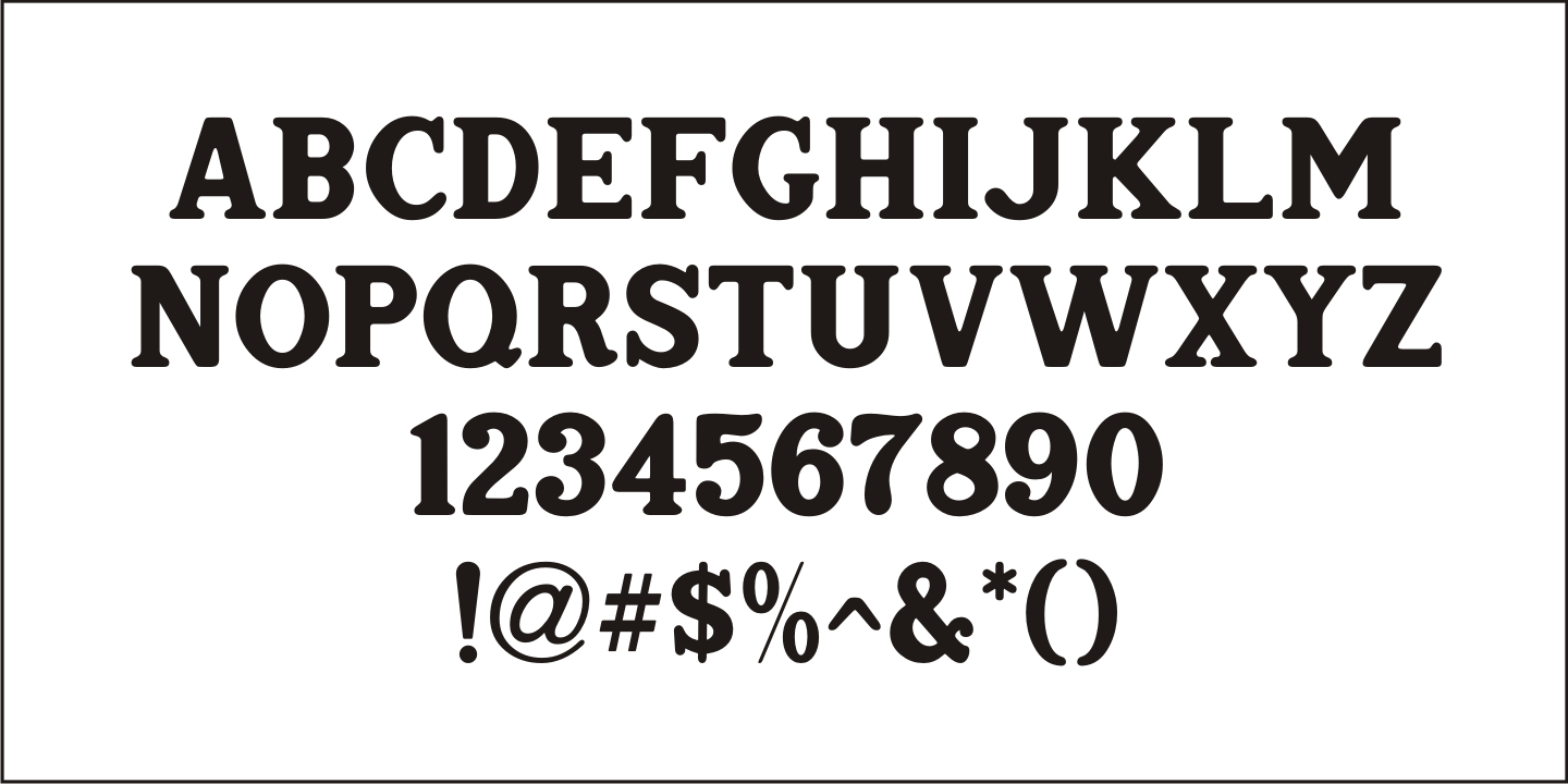 Home Address Font Poster #1