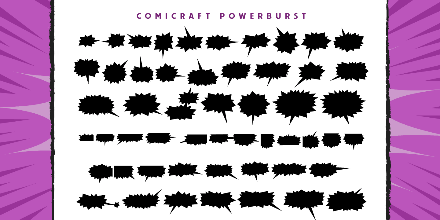 Comicraft Powerburst Font Poster #1