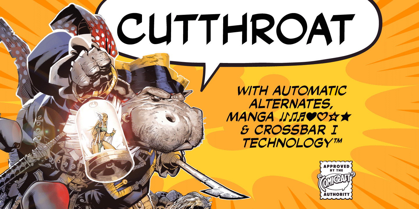 Cutthroat Font Poster #1
