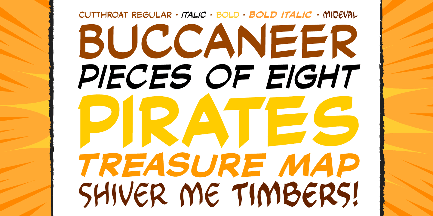 Cutthroat Font Poster #1