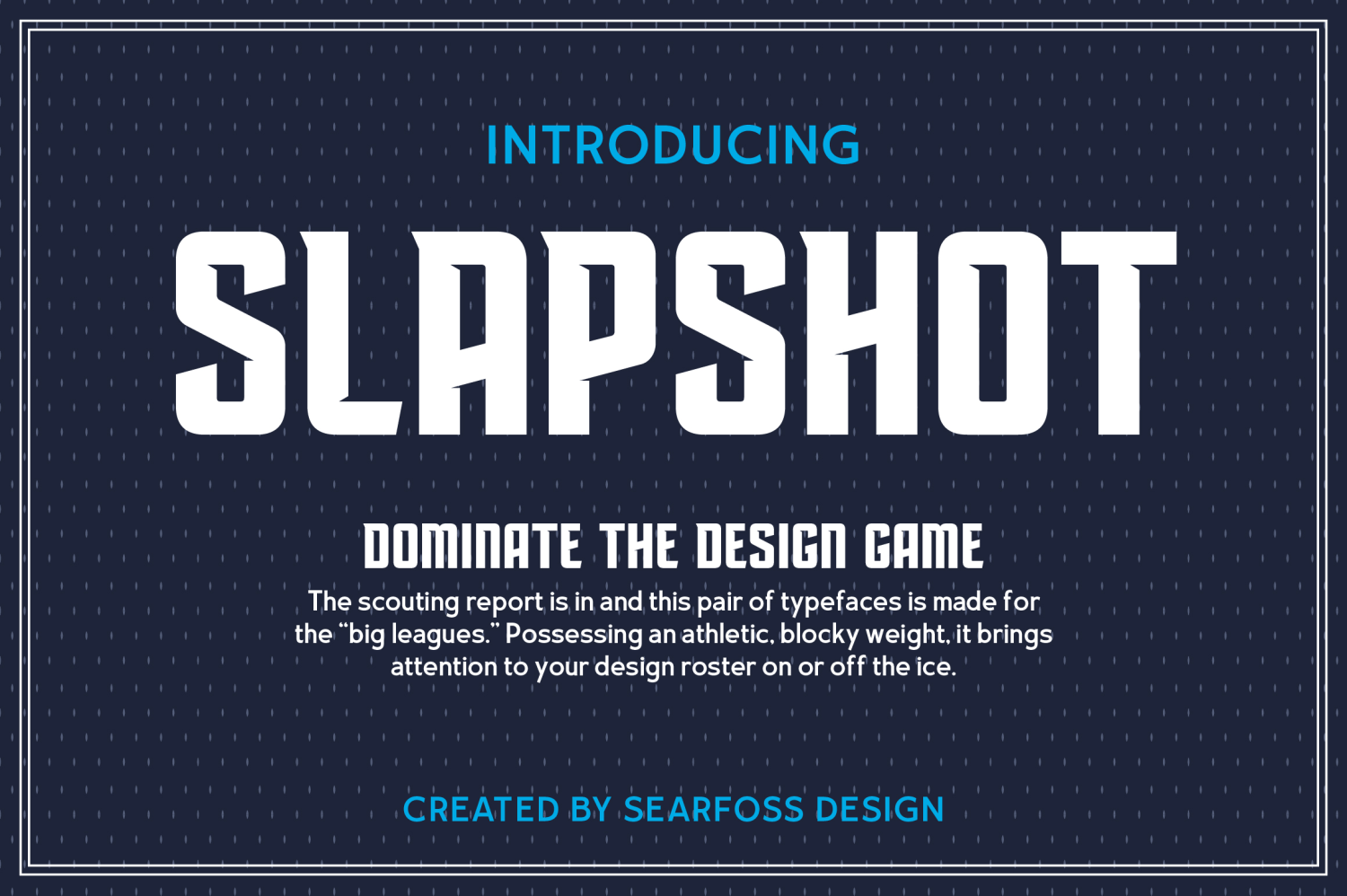 Slapshot Font Poster #1