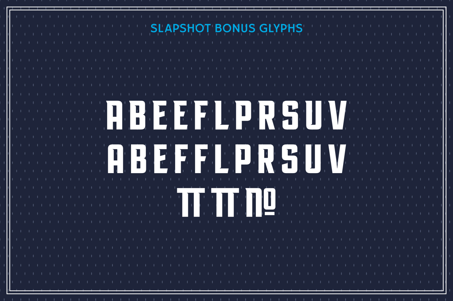 Slapshot Font Poster #3