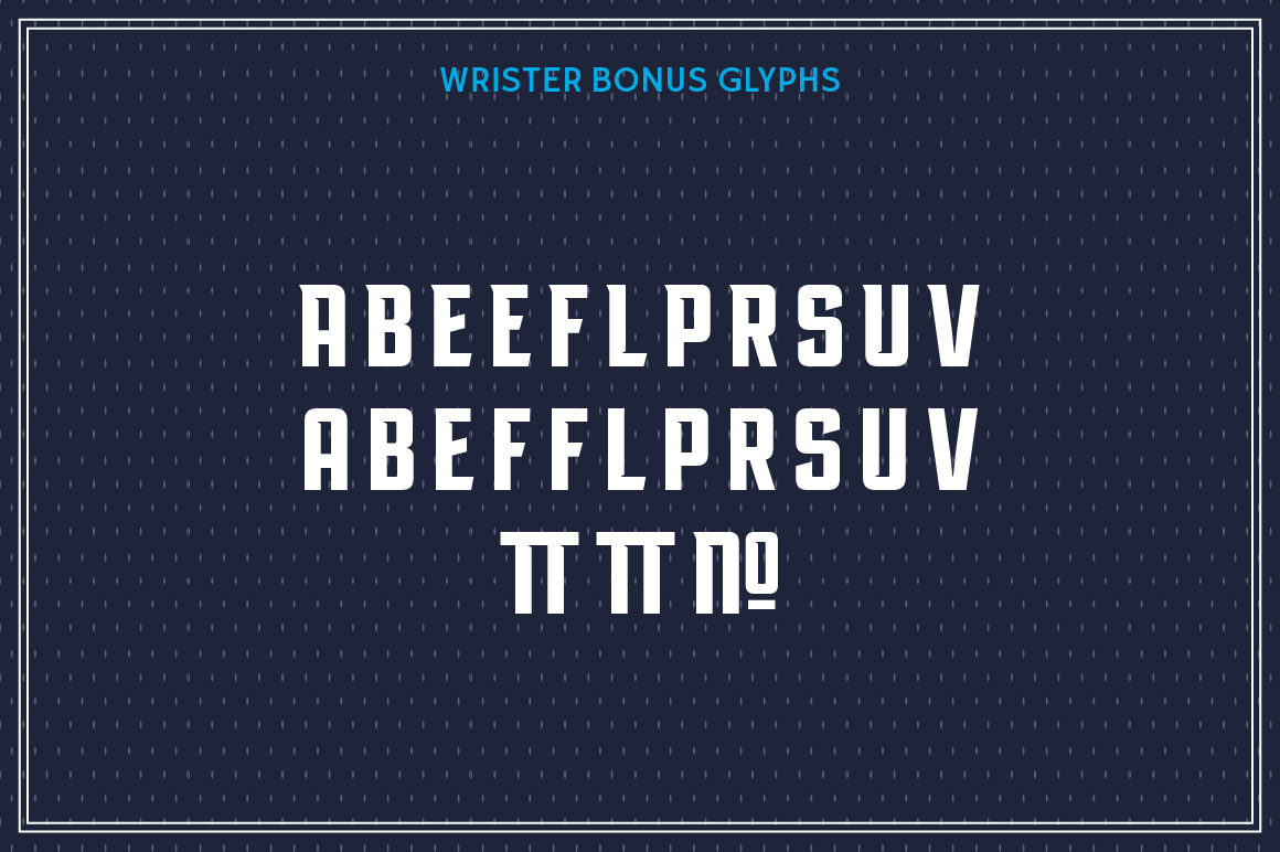 Wrister Font Family Poster