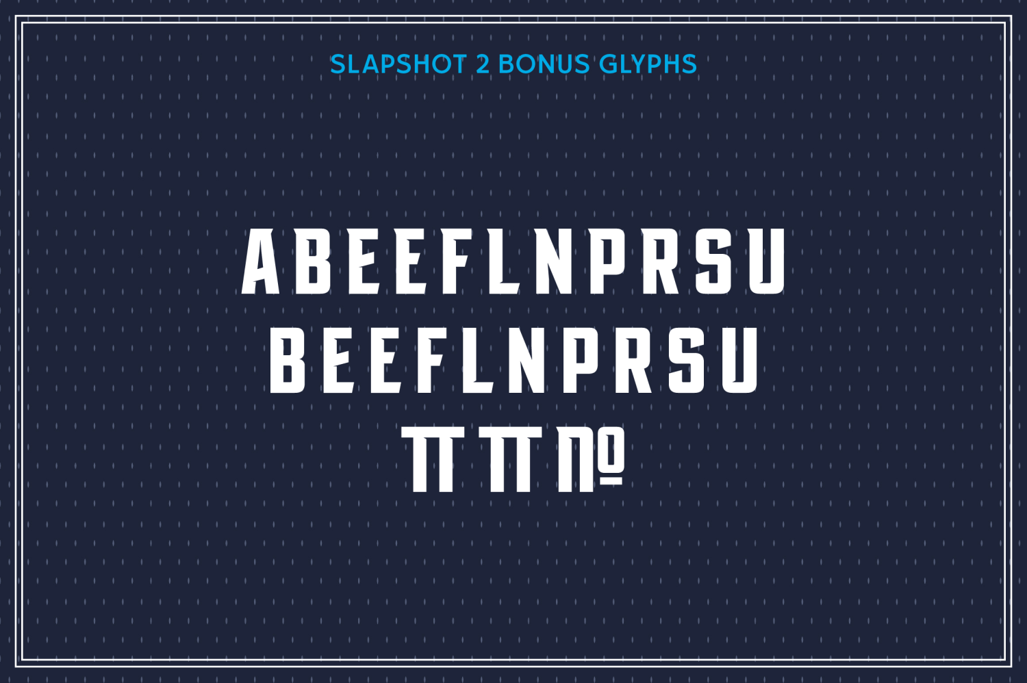 Slapshot Font Poster #5