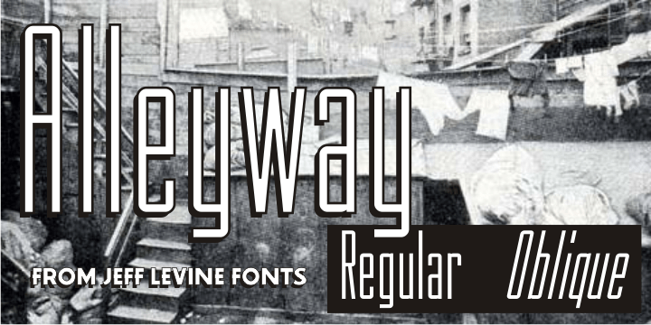 Alleyway Font Family Poster