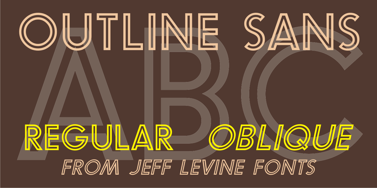 Outline Sans Font Family Poster