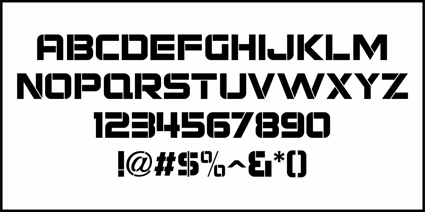 Time Count Font Poster #3