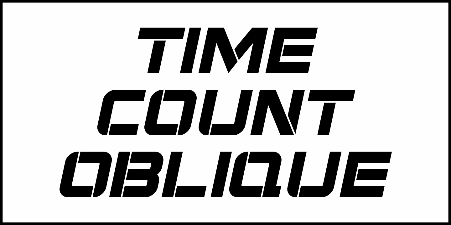 Time Count Font Poster #4