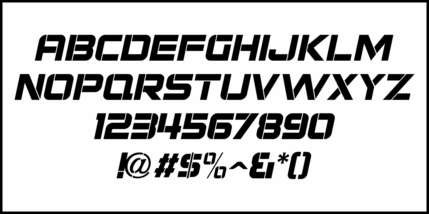 Time Count Font Poster #5