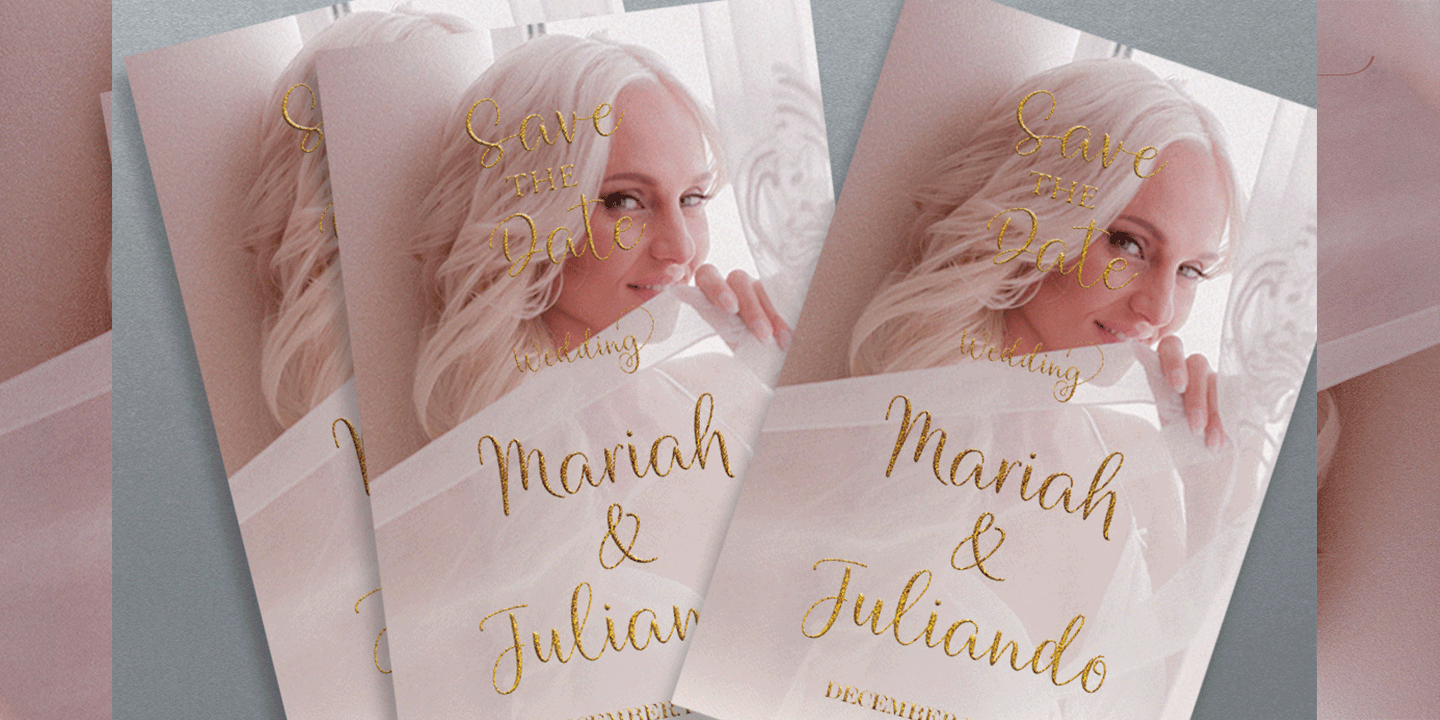 Heirley Script Font Poster #3