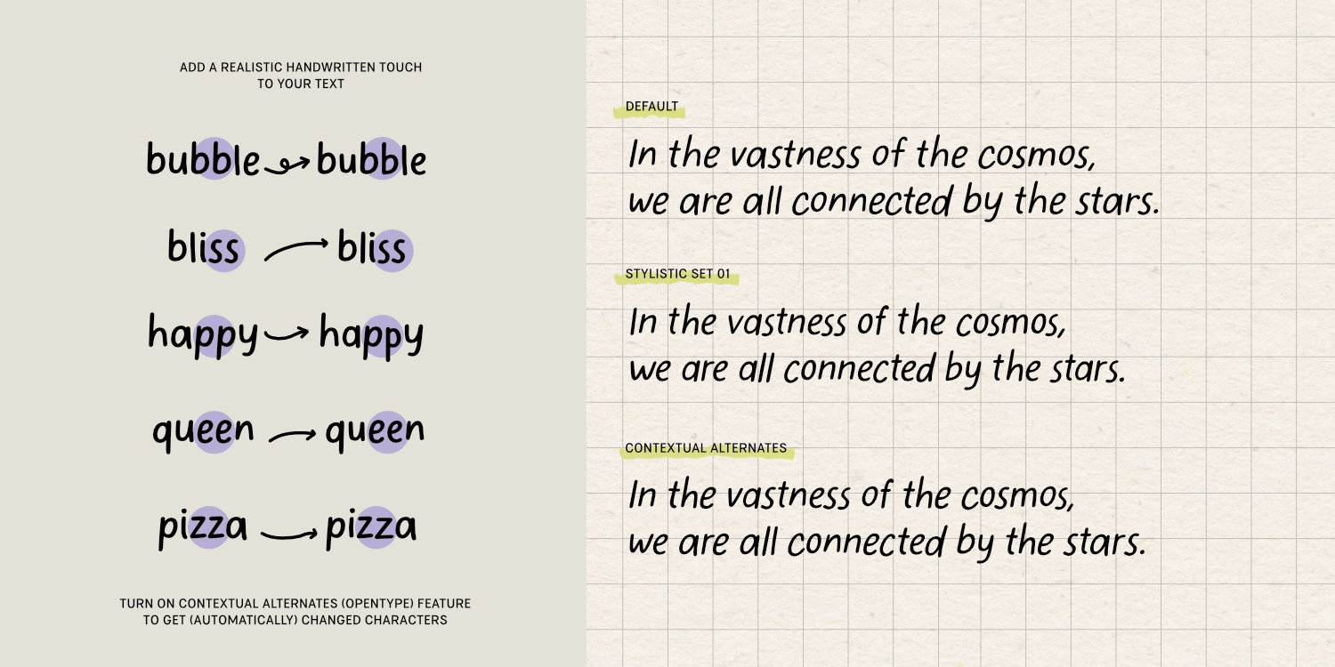 Elastique Stylo Font Poster #1
